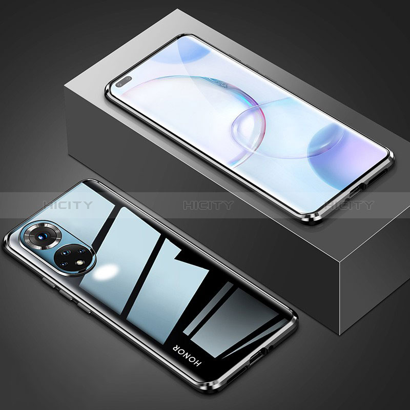 Custodia Lusso Alluminio Laterale Specchio 360 Gradi Cover P01 per Huawei Nova 9 Pro