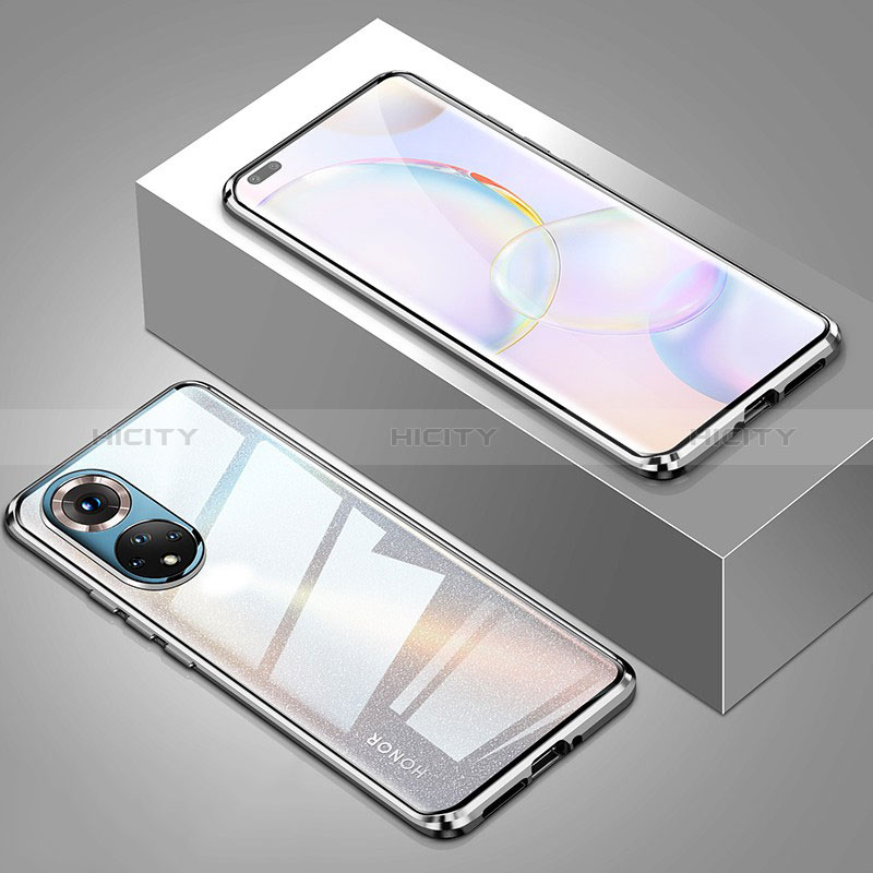 Custodia Lusso Alluminio Laterale Specchio 360 Gradi Cover P01 per Huawei Nova 9 Pro