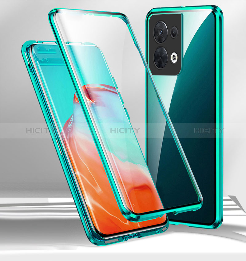 Custodia Lusso Alluminio Laterale Specchio 360 Gradi Cover P01 per OnePlus Nord 3 5G