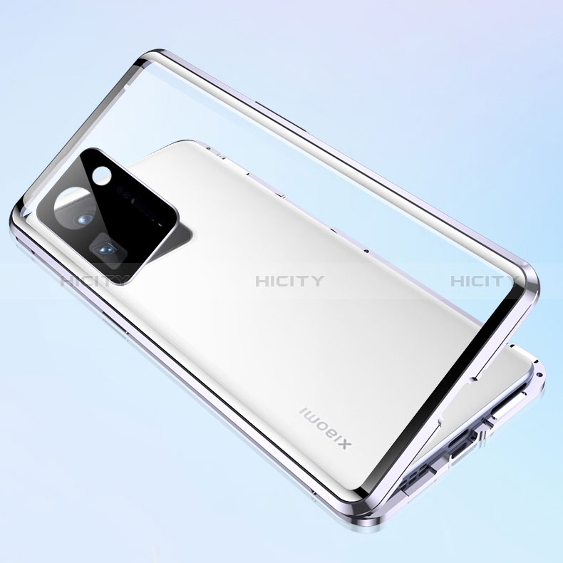 Custodia Lusso Alluminio Laterale Specchio 360 Gradi Cover P01 per Xiaomi Mi Mix 4 5G