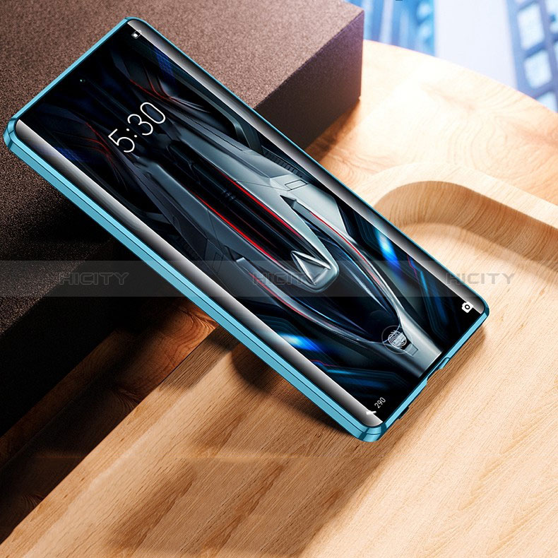 Custodia Lusso Alluminio Laterale Specchio 360 Gradi Cover P01 per Xiaomi Poco F4 GT 5G