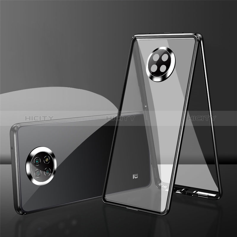 Custodia Lusso Alluminio Laterale Specchio 360 Gradi Cover P01 per Xiaomi Redmi Note 9 5G