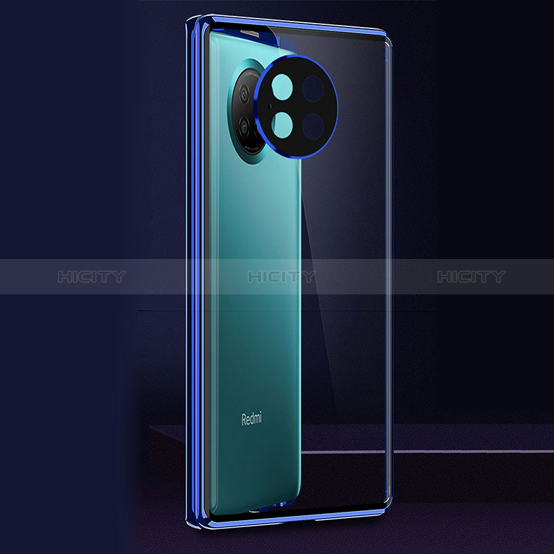 Custodia Lusso Alluminio Laterale Specchio 360 Gradi Cover P01 per Xiaomi Redmi Note 9 5G