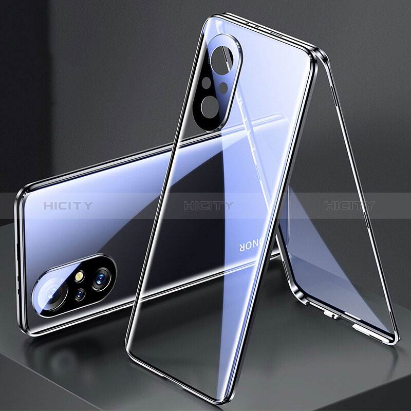 Custodia Lusso Alluminio Laterale Specchio 360 Gradi Cover P02 per Huawei Honor 50 SE 5G