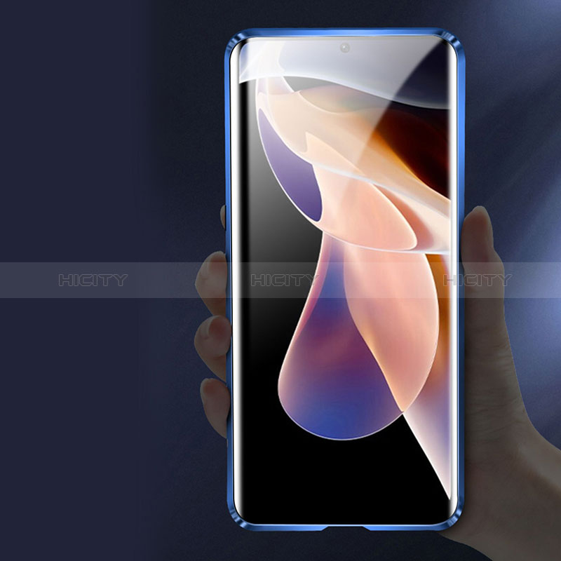 Custodia Lusso Alluminio Laterale Specchio 360 Gradi Cover P02 per Xiaomi Mi 11i 5G (2022)
