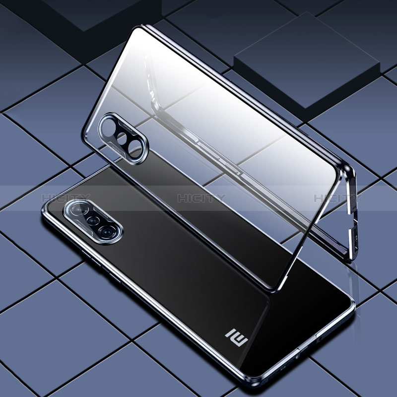 Custodia Lusso Alluminio Laterale Specchio 360 Gradi Cover P02 per Xiaomi Poco F3 GT 5G
