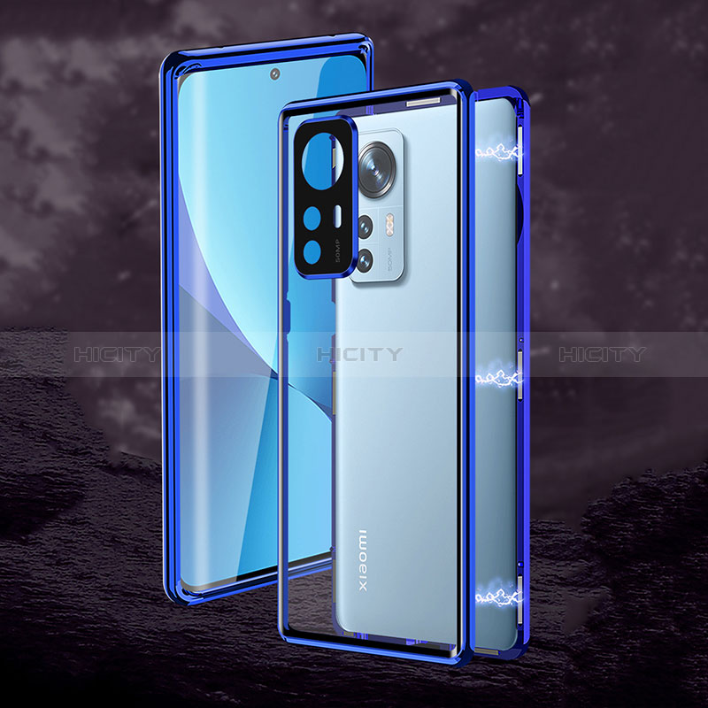 Custodia Lusso Alluminio Laterale Specchio 360 Gradi Cover P02 per Xiaomi Redmi Note 12S