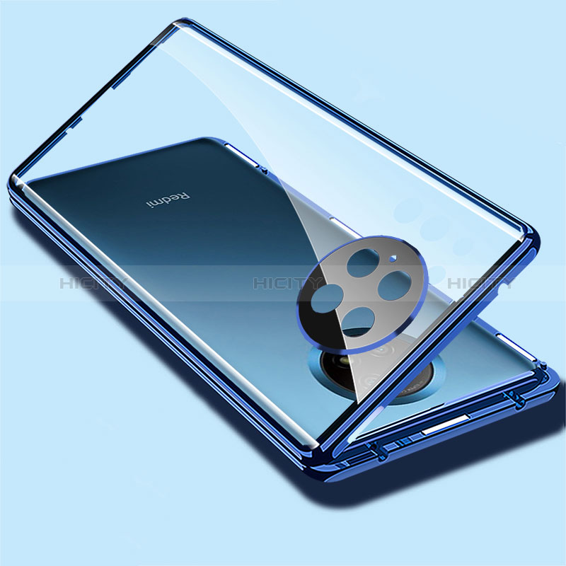 Custodia Lusso Alluminio Laterale Specchio 360 Gradi Cover P02 per Xiaomi Redmi Note 9T 5G