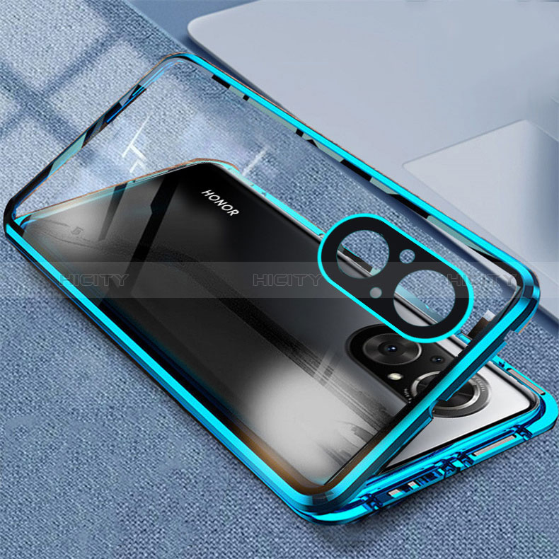 Custodia Lusso Alluminio Laterale Specchio 360 Gradi Cover P03 per Huawei Nova 9 SE