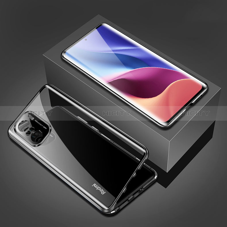 Custodia Lusso Alluminio Laterale Specchio 360 Gradi Cover P03 per Xiaomi Mi 11i 5G