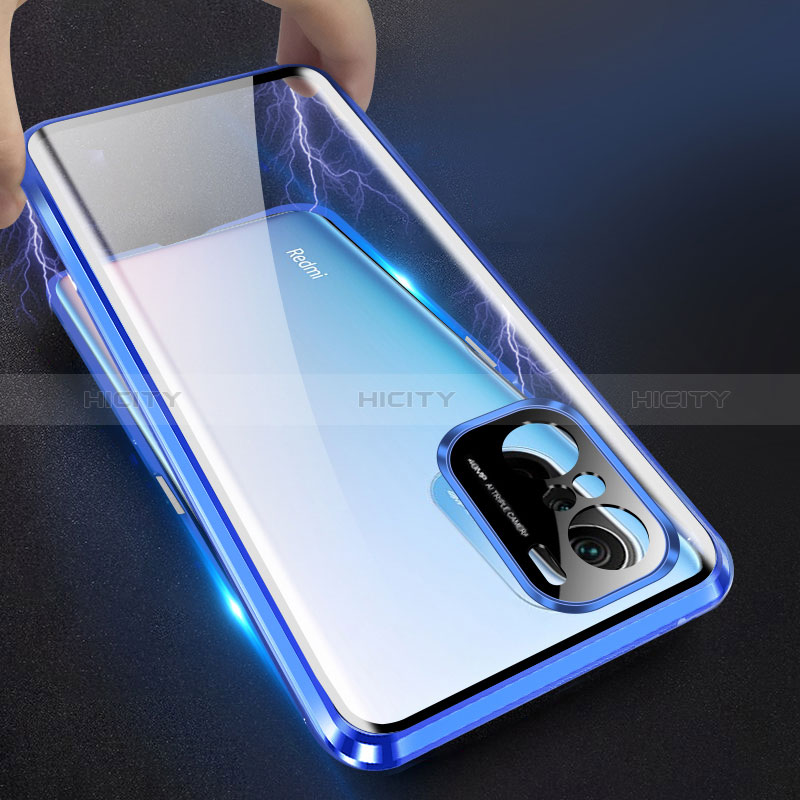 Custodia Lusso Alluminio Laterale Specchio 360 Gradi Cover P03 per Xiaomi Mi 11X Pro 5G