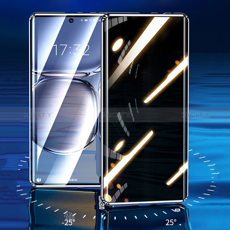Custodia Lusso Alluminio Laterale Specchio 360 Gradi Cover P03 per Xiaomi Poco F4 5G