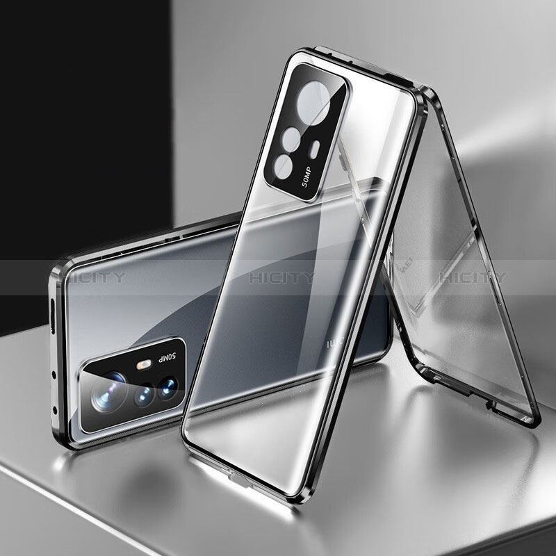 Custodia Lusso Alluminio Laterale Specchio 360 Gradi Cover P03 per Xiaomi Redmi K50 Ultra 5G