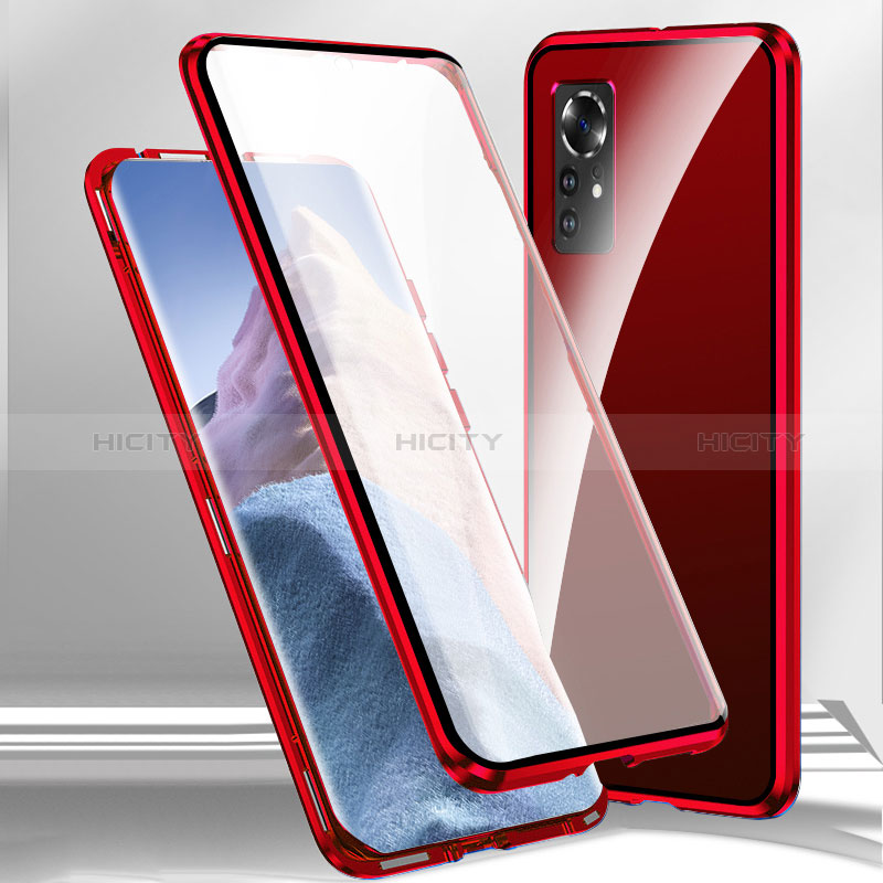 Custodia Lusso Alluminio Laterale Specchio 360 Gradi Cover P03 per Xiaomi Redmi Note 12S