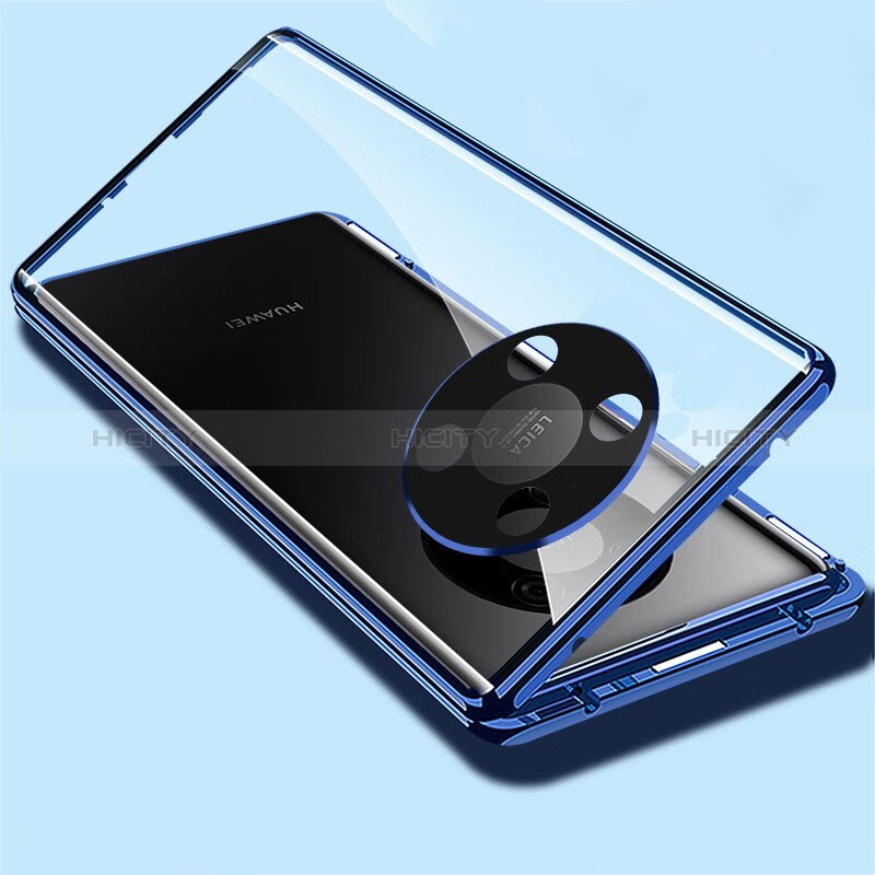 Custodia Lusso Alluminio Laterale Specchio 360 Gradi Cover per Huawei Enjoy 50 Pro