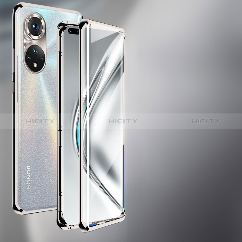 Custodia Lusso Alluminio Laterale Specchio 360 Gradi Cover per Huawei Honor 50 Pro 5G