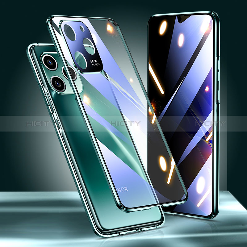 Custodia Lusso Alluminio Laterale Specchio 360 Gradi Cover per Huawei Honor 60 SE 5G