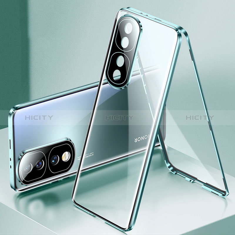 Custodia Lusso Alluminio Laterale Specchio 360 Gradi Cover per Huawei Honor 70 Pro+ Plus 5G