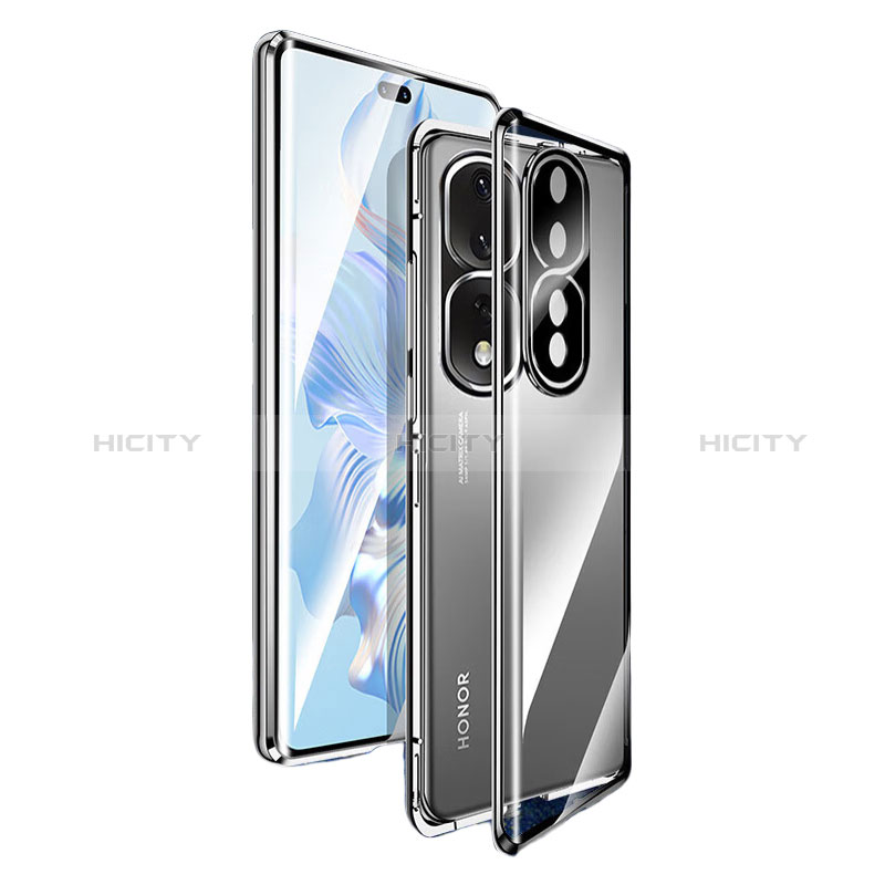 Custodia Lusso Alluminio Laterale Specchio 360 Gradi Cover per Huawei Honor 80 Pro 5G