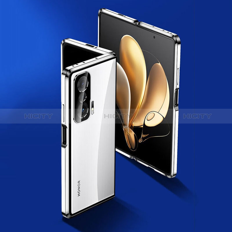 Custodia Lusso Alluminio Laterale Specchio 360 Gradi Cover per Huawei Honor Magic V 5G