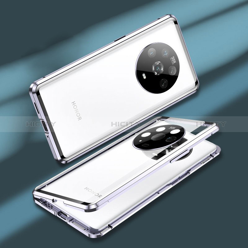 Custodia Lusso Alluminio Laterale Specchio 360 Gradi Cover per Huawei Honor Magic4 5G