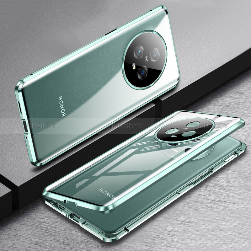 Custodia Lusso Alluminio Laterale Specchio 360 Gradi Cover per Huawei Honor Magic5 5G