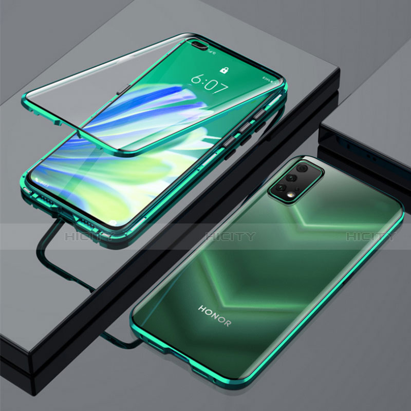 Custodia Lusso Alluminio Laterale Specchio 360 Gradi Cover per Huawei Honor View 30 5G