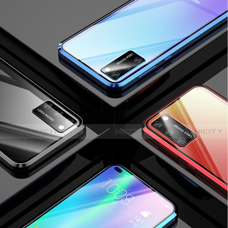 Custodia Lusso Alluminio Laterale Specchio 360 Gradi Cover per Huawei Honor View 30 Pro 5G