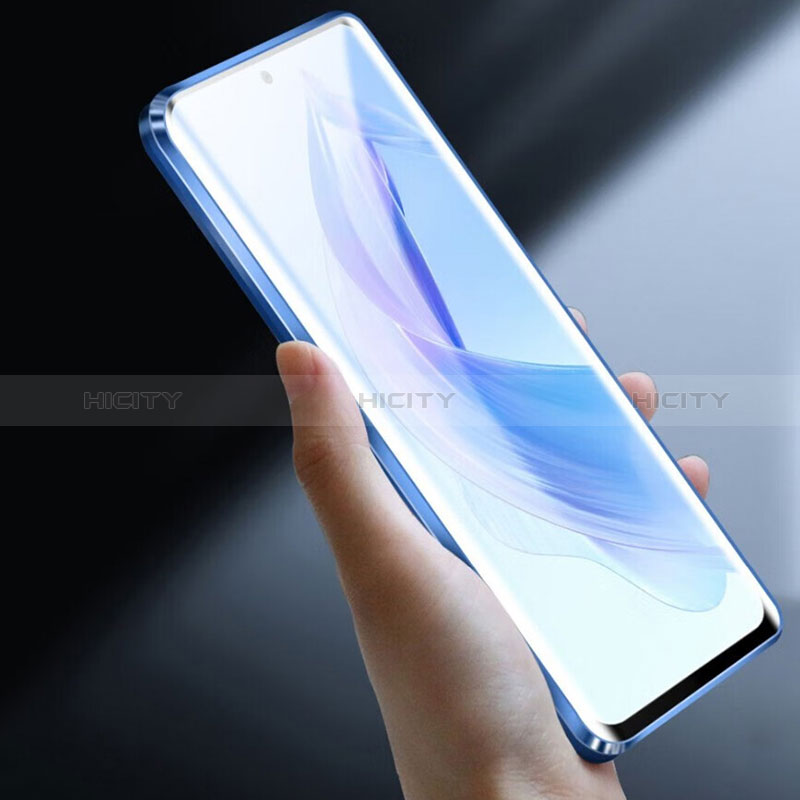 Custodia Lusso Alluminio Laterale Specchio 360 Gradi Cover per Huawei Honor X50i 5G