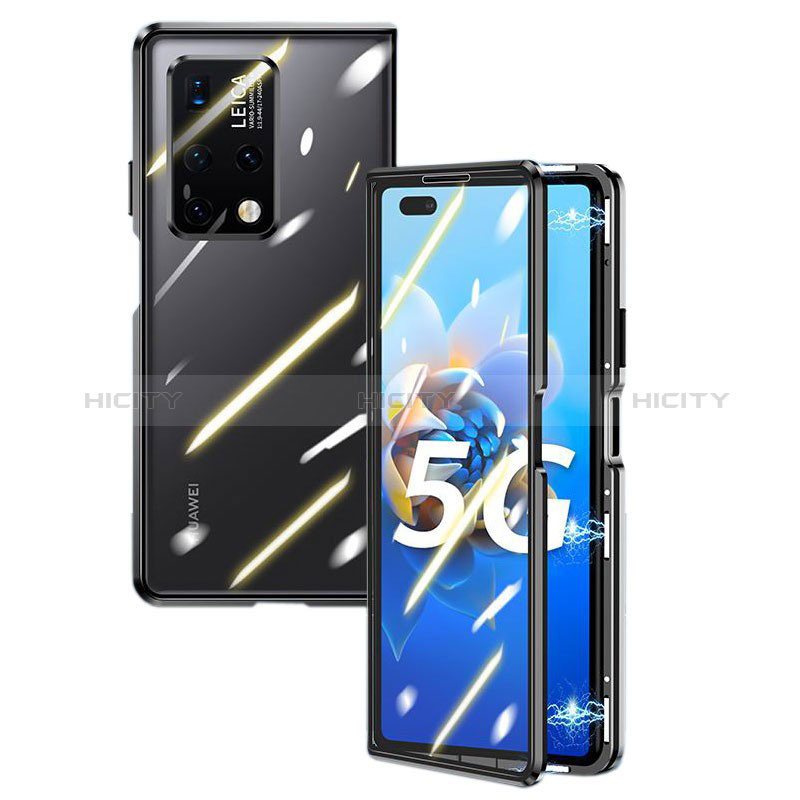 Custodia Lusso Alluminio Laterale Specchio 360 Gradi Cover per Huawei Mate X2