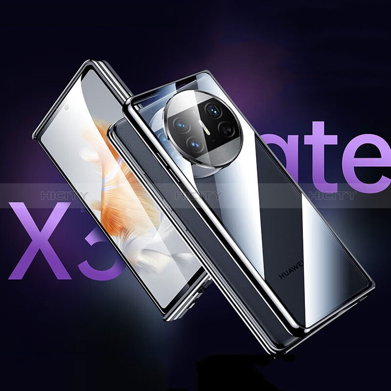 Custodia Lusso Alluminio Laterale Specchio 360 Gradi Cover per Huawei Mate X5