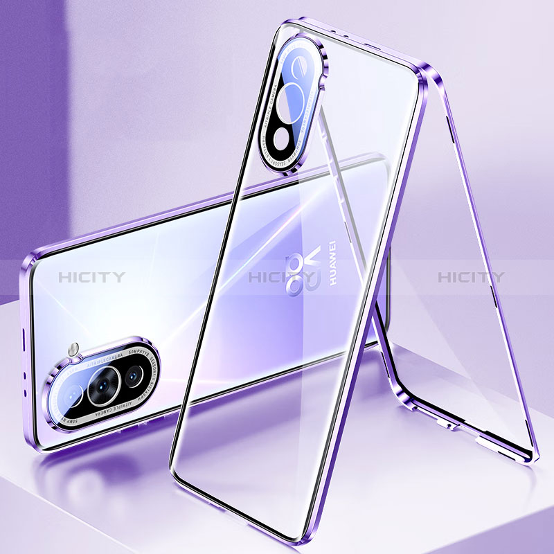 Custodia Lusso Alluminio Laterale Specchio 360 Gradi Cover per Huawei Nova 10