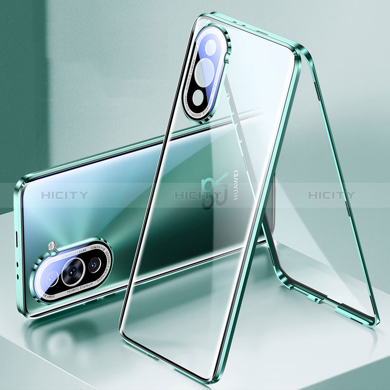 Custodia Lusso Alluminio Laterale Specchio 360 Gradi Cover per Huawei Nova 10