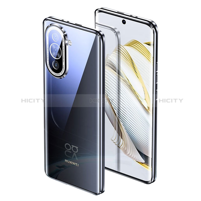 Custodia Lusso Alluminio Laterale Specchio 360 Gradi Cover per Huawei Nova 10