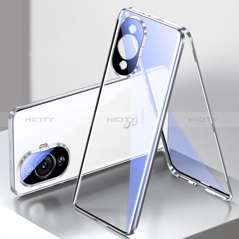 Custodia Lusso Alluminio Laterale Specchio 360 Gradi Cover per Huawei Nova 11