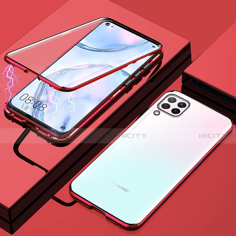 Custodia Lusso Alluminio Laterale Specchio 360 Gradi Cover per Huawei Nova 6 SE