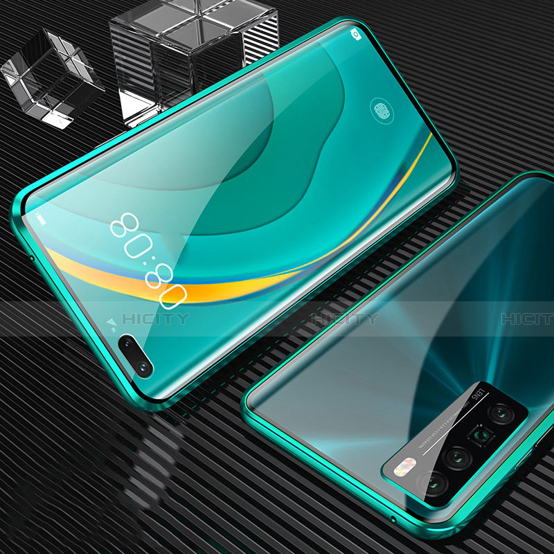 Custodia Lusso Alluminio Laterale Specchio 360 Gradi Cover per Huawei Nova 7 Pro 5G