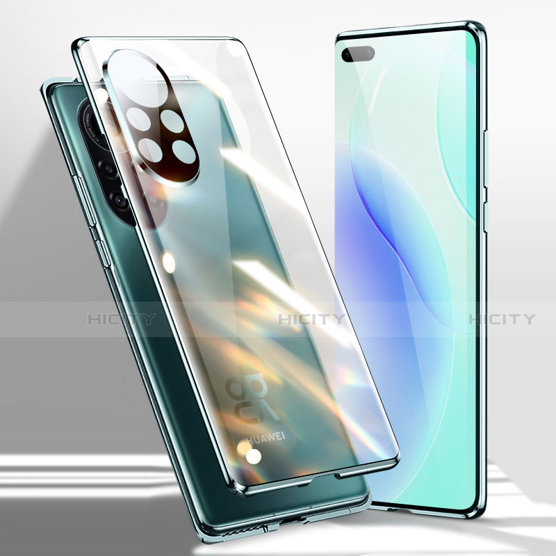 Custodia Lusso Alluminio Laterale Specchio 360 Gradi Cover per Huawei Nova 8 Pro 5G