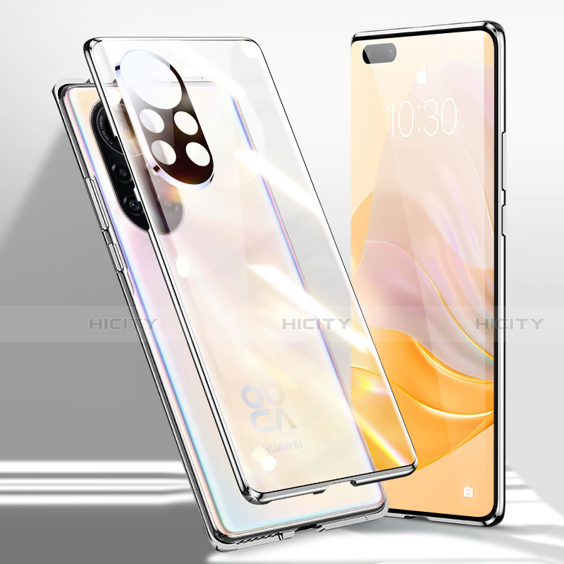 Custodia Lusso Alluminio Laterale Specchio 360 Gradi Cover per Huawei Nova 8 Pro 5G