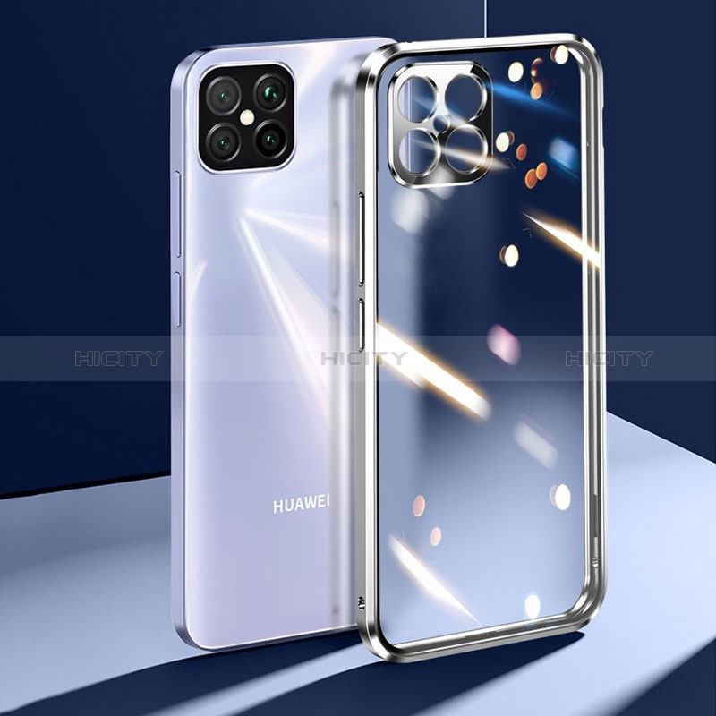 Custodia Lusso Alluminio Laterale Specchio 360 Gradi Cover per Huawei Nova 8 SE 4G