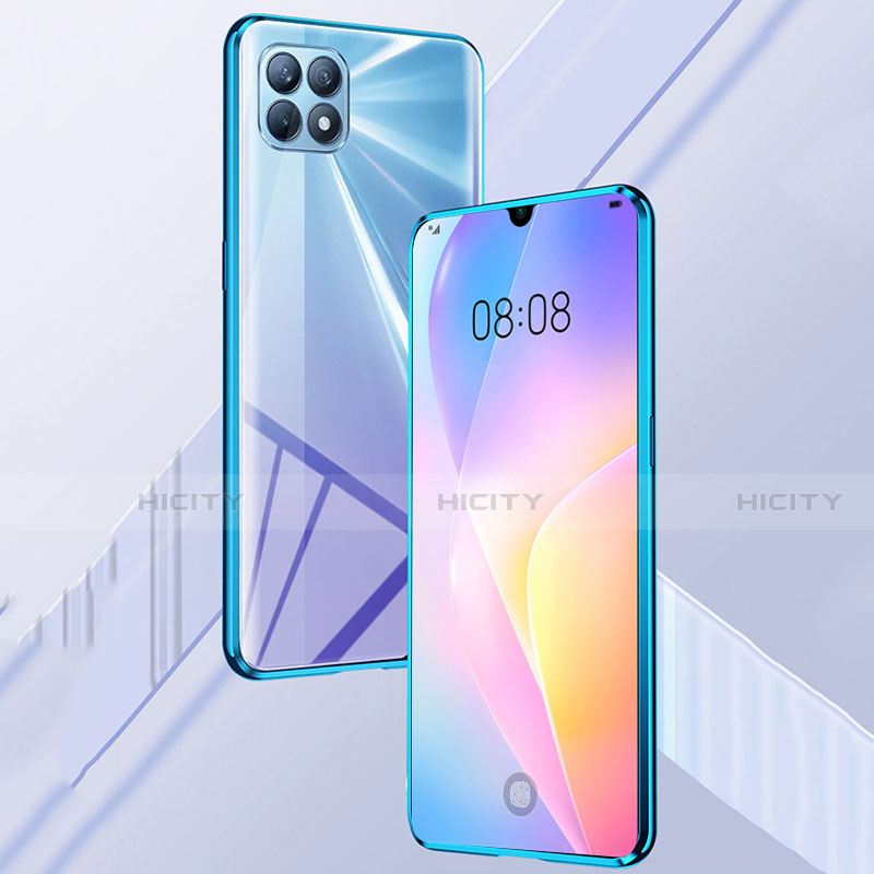 Custodia Lusso Alluminio Laterale Specchio 360 Gradi Cover per Huawei Nova 8 SE 5G