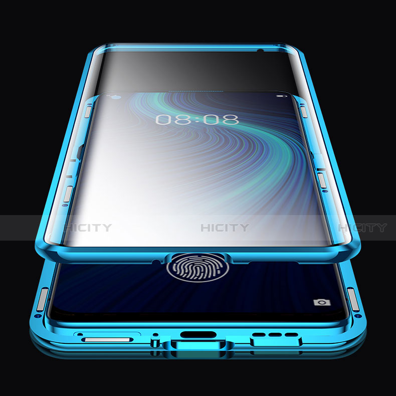 Custodia Lusso Alluminio Laterale Specchio 360 Gradi Cover per Huawei Nova 8 SE 5G