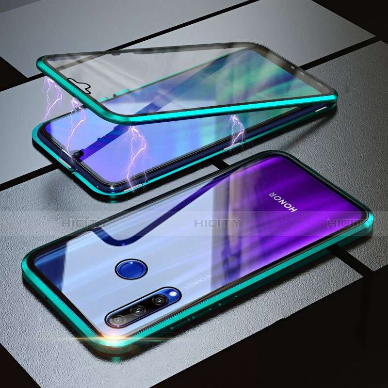 Custodia Lusso Alluminio Laterale Specchio 360 Gradi Cover per Huawei P Smart+ Plus (2019)