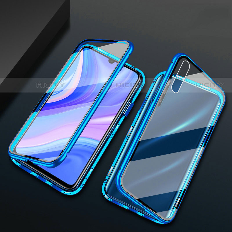 Custodia Lusso Alluminio Laterale Specchio 360 Gradi Cover per Huawei P smart S