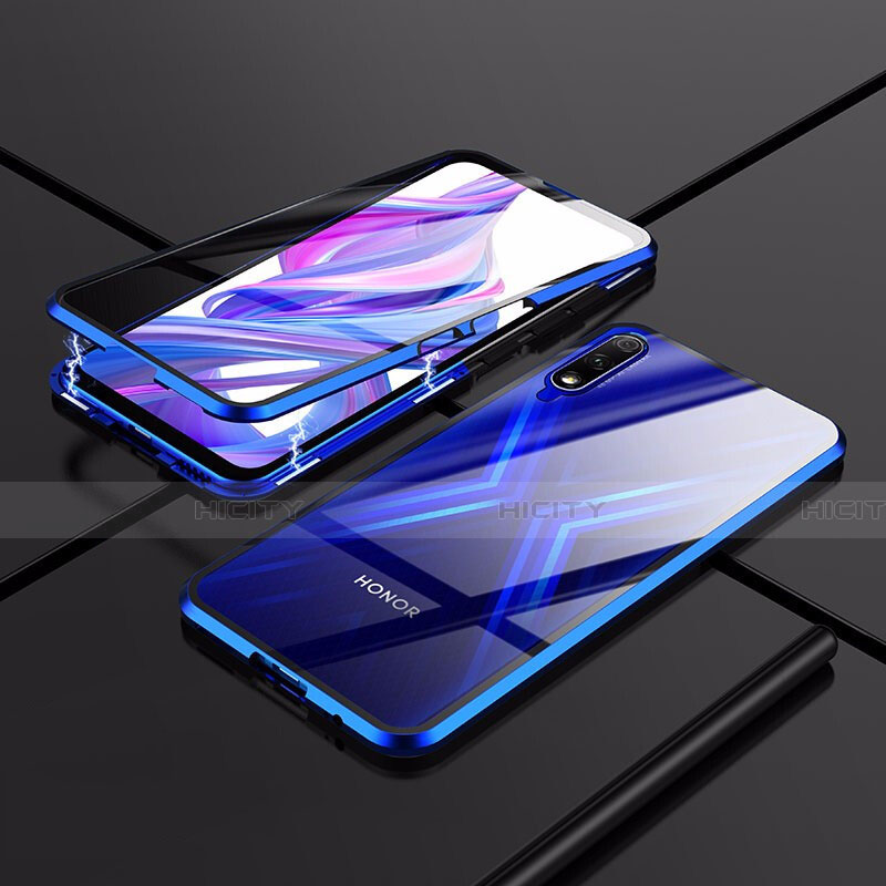 Custodia Lusso Alluminio Laterale Specchio 360 Gradi Cover per Huawei P Smart Z (2019)