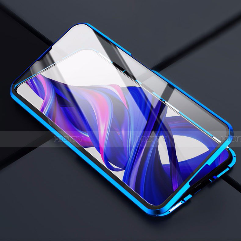 Custodia Lusso Alluminio Laterale Specchio 360 Gradi Cover per Huawei P Smart Z (2019)