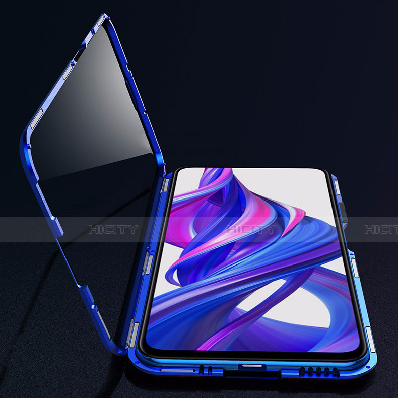 Custodia Lusso Alluminio Laterale Specchio 360 Gradi Cover per Huawei P Smart Z (2019)