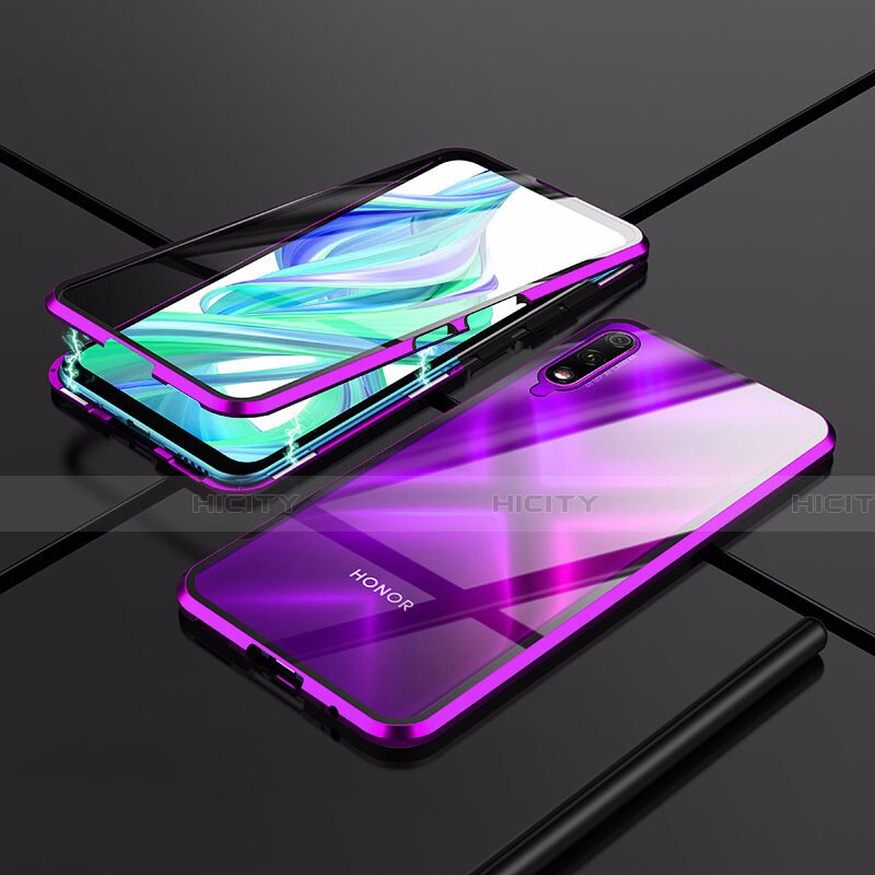 Custodia Lusso Alluminio Laterale Specchio 360 Gradi Cover per Huawei Y9 Prime (2019)