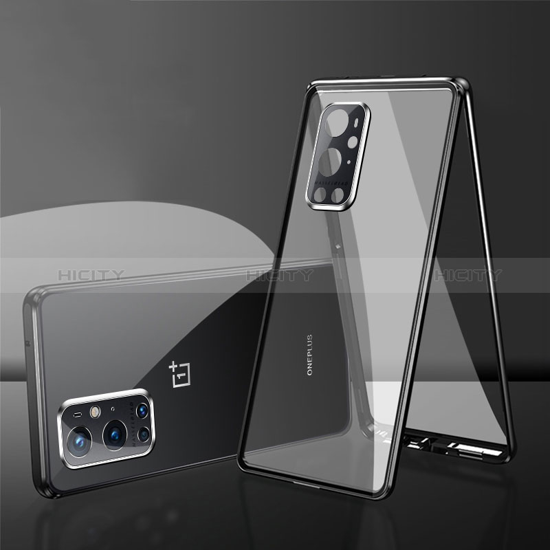 Custodia Lusso Alluminio Laterale Specchio 360 Gradi Cover per OnePlus 9 Pro 5G