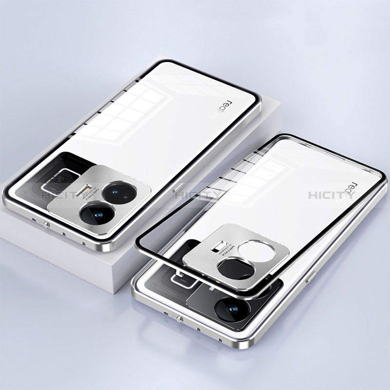 Custodia Lusso Alluminio Laterale Specchio 360 Gradi Cover per Realme GT Neo6 5G